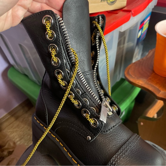 Dr Martens Sinclair Hi Max UK4 US6 Black Pisa New - Picture 8 of 10